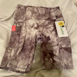 9in Cell Phone Pocket Tie Dye Bike Shorts